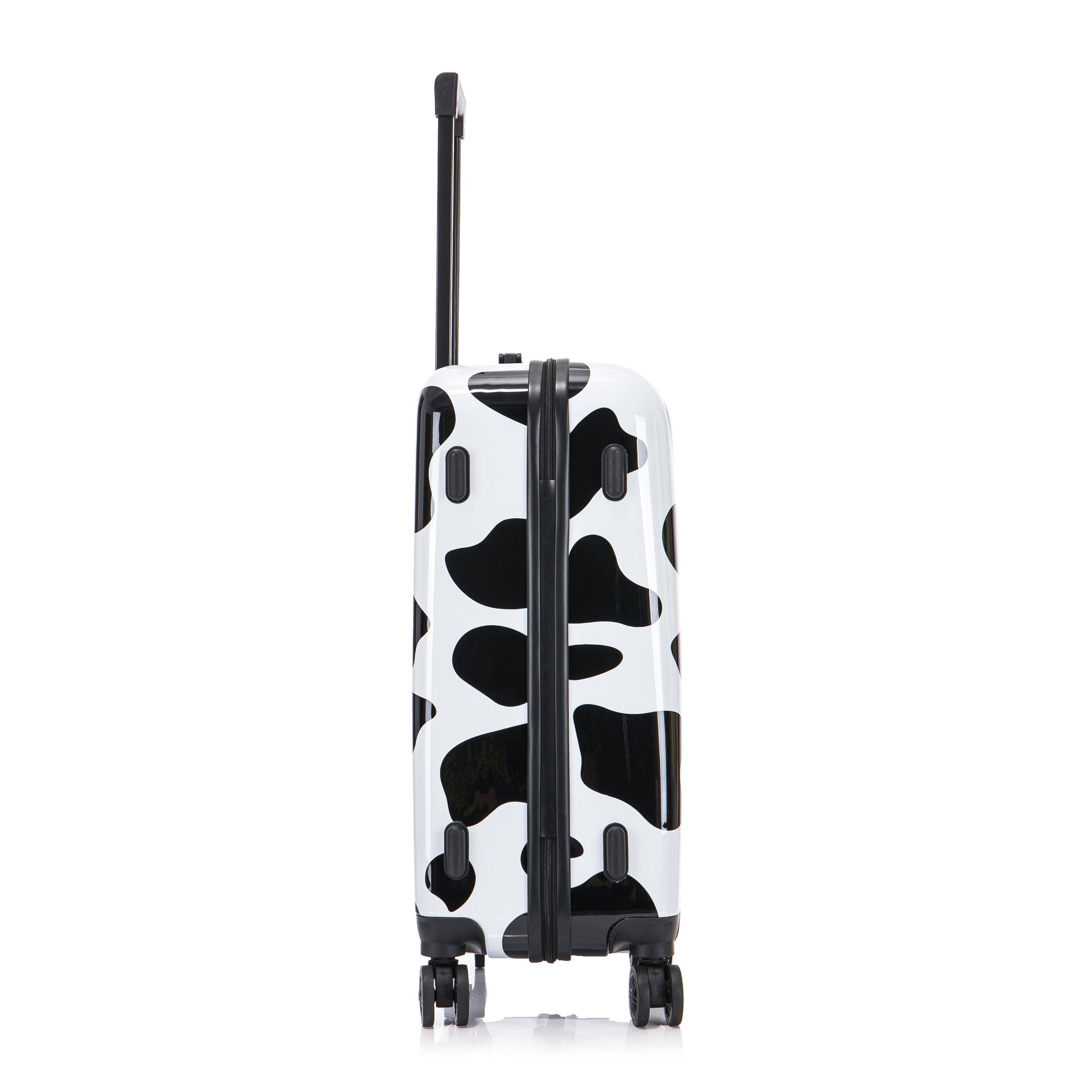 Alt View 3. InUSA - Cow Prints lightweight hardside Spinner Luggage 24" - COW.