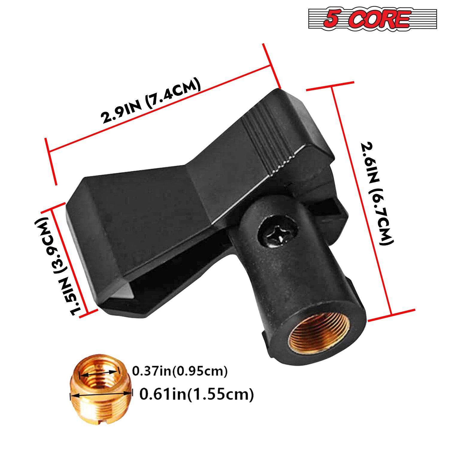 Here is the corrected and grouped text:

- 5 CORE
- 2.9 IN (7.4 CM)
- 1.5 IN
- 2.6 IN (6.7 CM)
- 0.37 IN (0.95 CM)
- 0.61 IN (1.55 CM)