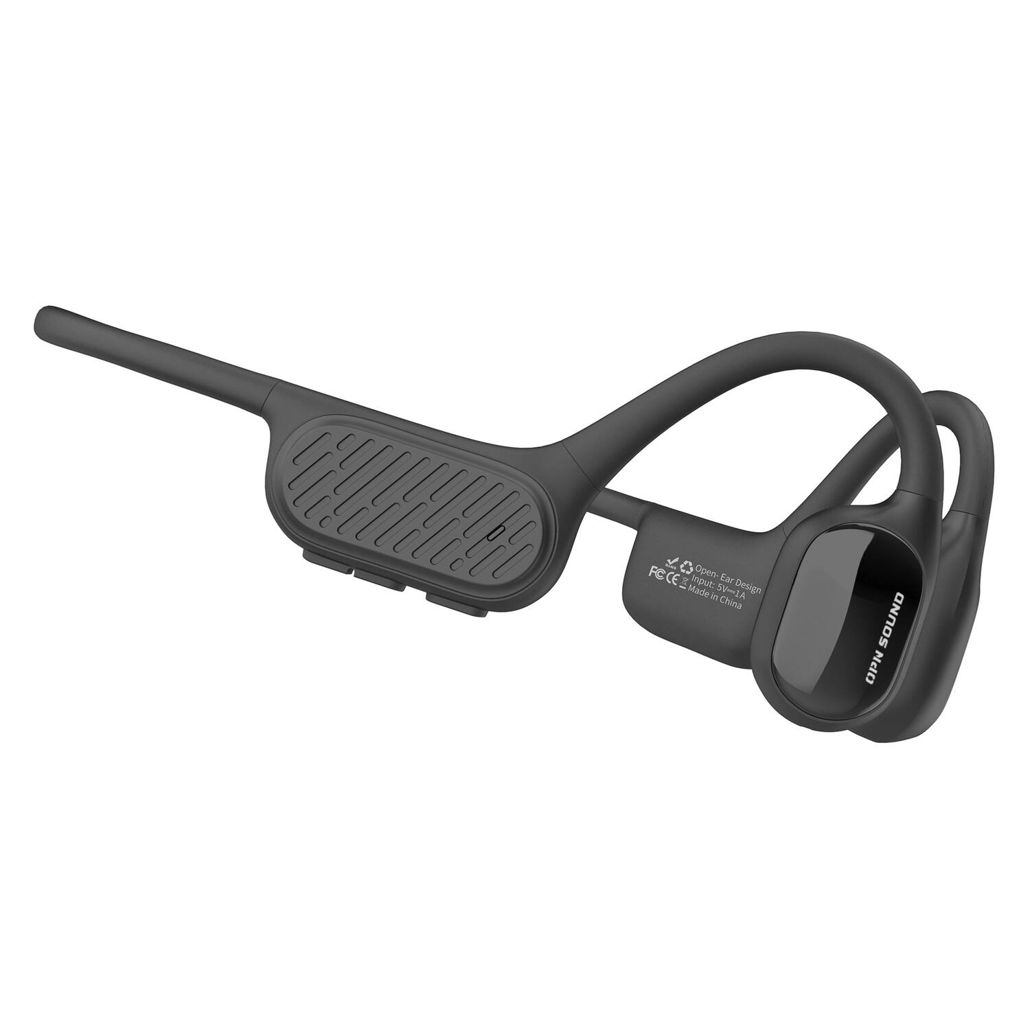 Alt View 1. OPN Sound - OPN Sound Swym+ Open-Ear Wireless Bone Conduction Swimming Headphones With MP3 And Bluetooth - Black.