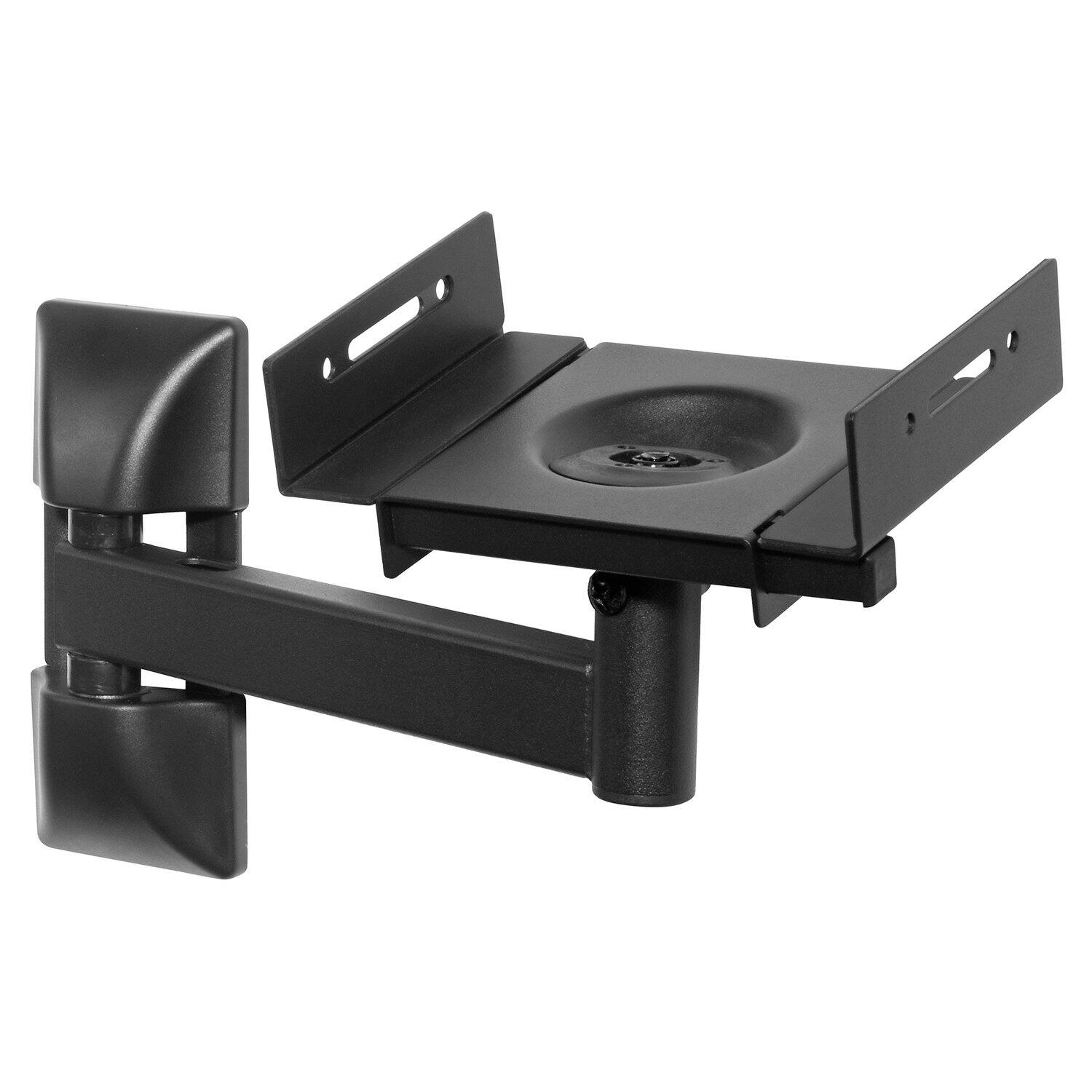 Alt View 8. Peerless-AV - Adjustable Bookshelf Speaker Wall Mount, 55 lb Capacity, Pair - Multicolor.