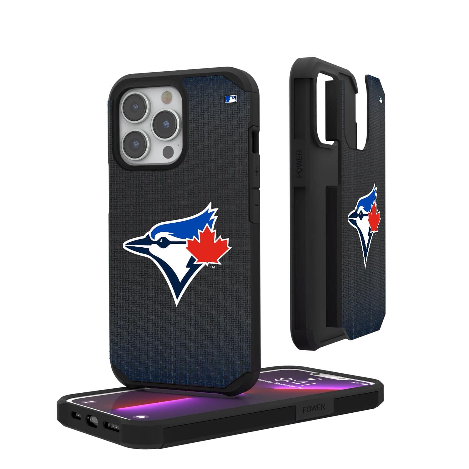 Keyscaper - MLB - Toronto Blue Jays Linen Logo iPhone Rugged Case - 14 Pro - Black price history on PriceWatchPro
