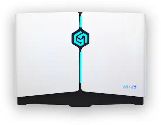 Front. HYPEREV - HYPEREV Gaming Router WiFi 6 Booster – 3-Month VIP Service | 2402Mbps | Lag-Free for PS5 Xbox PC Switch - White.