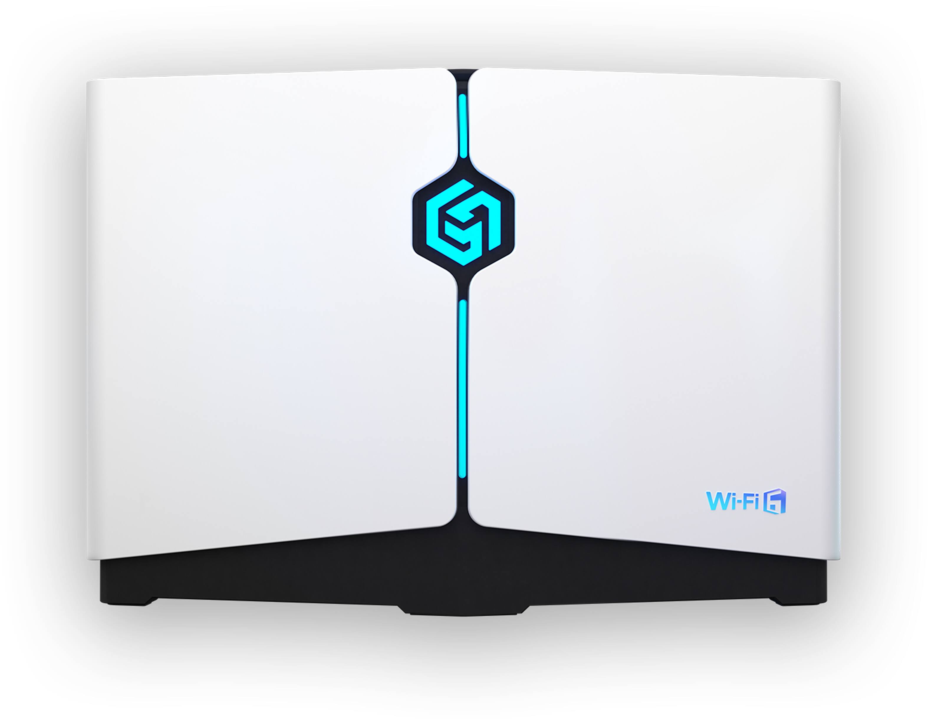 HYPEREV - PRO WiFi 6 Gaming Router – 1-Yr GearUP Booster VIP | Lower Ping & Packet Loss | For All Consoles & PCs - White