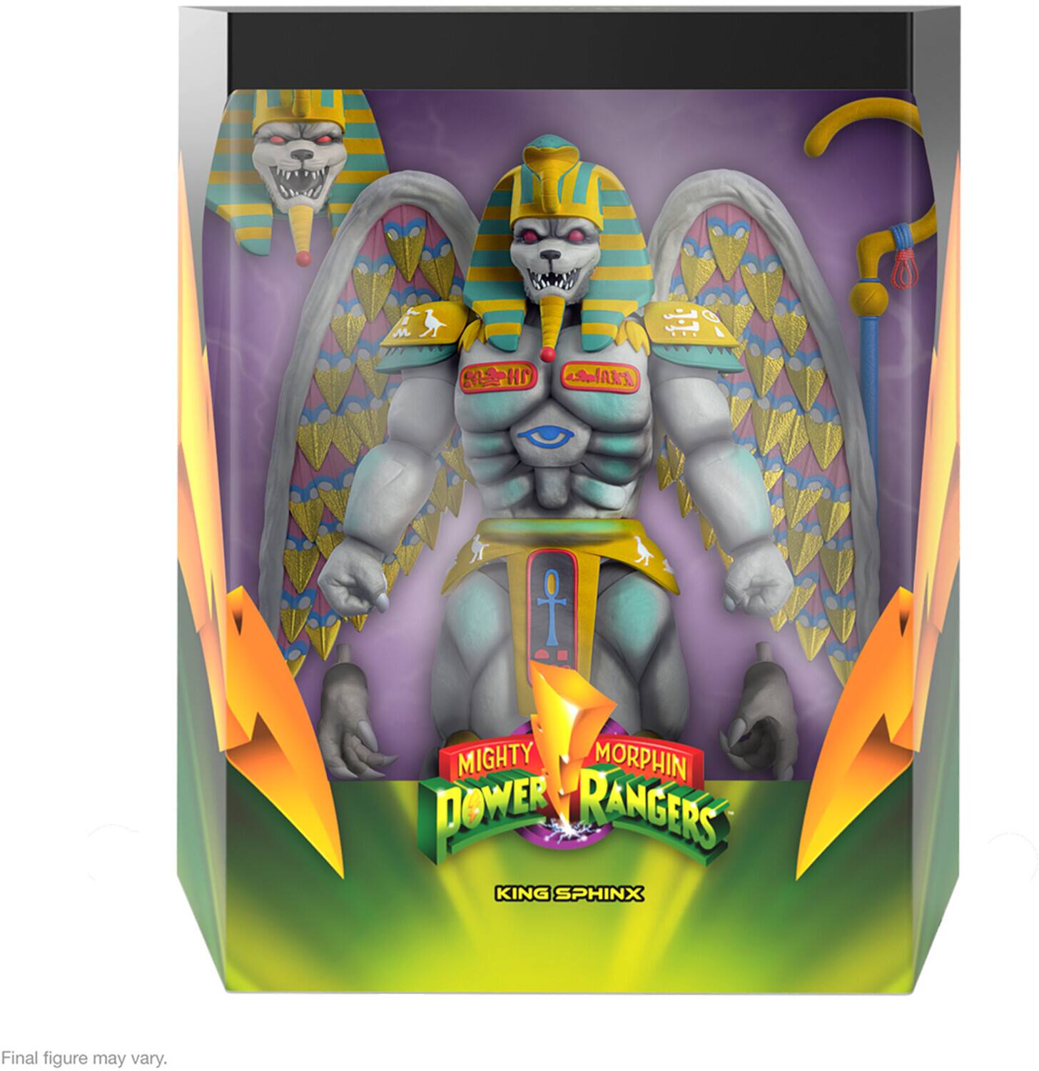8 Mighty Morphin Power Rangers King Sphinx Final figure may vary.