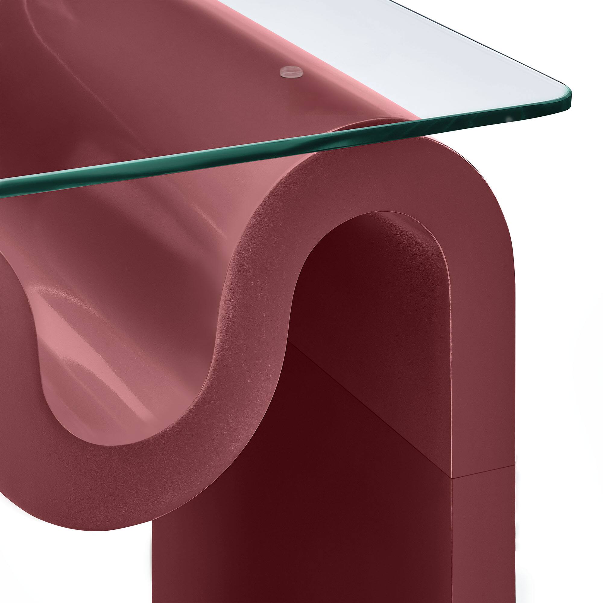 Alt View 5. Modway - Ondine Glass Top Side Table by Modway - Spiced Apple.