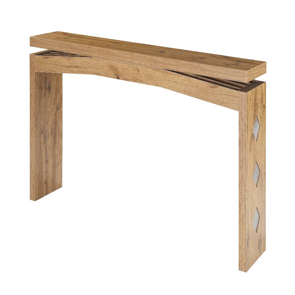 Alt View 7. Loheer - Loheer 62 Inch Console Table Narrow Entryway Table Light Oak Sofa Table - Light Oak.