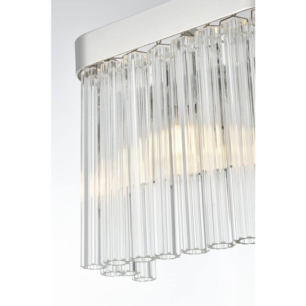 Alt View 2. Elegant Lighting - Harlow 9 Inch Wall Sconce In Chrome - Chrome And Clear.