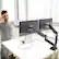 Alt View 3. j5create - Ergonomic Dual Monitor Desk Mount for Most 17” -32” Monitors - Black.