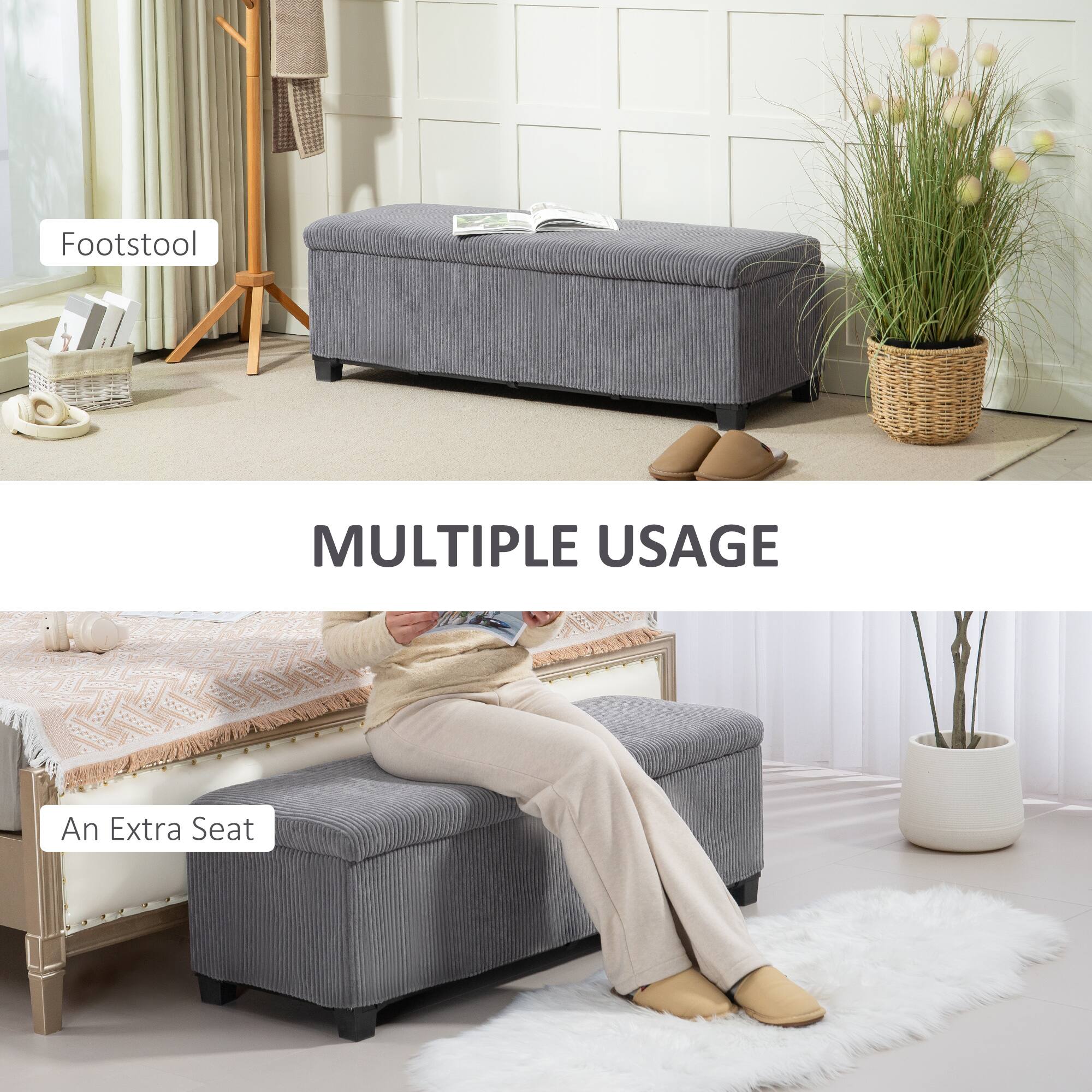 MULTIPLE USAGE
Footstool
An Extra Seat