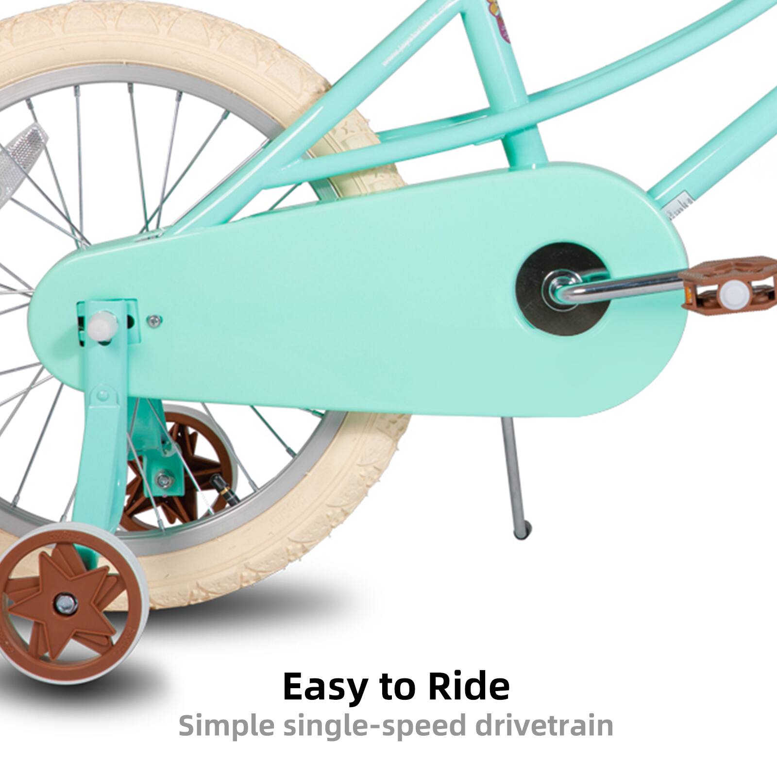 Easy to Ride  
Simple single-speed drivetrain