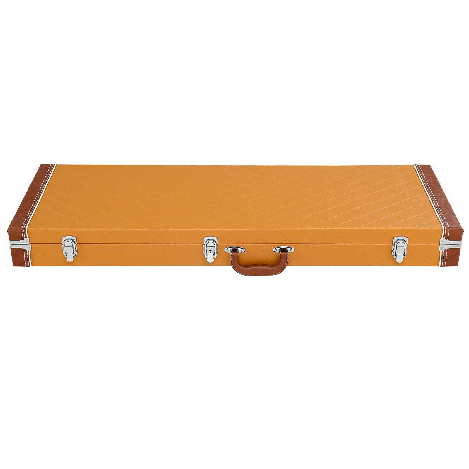 Back. Winado - Electric Guitar Hard Case, Rectangle Wooden Standard 39-Inch Electric Guitars Hard-Shell Protective Carrying Case.
