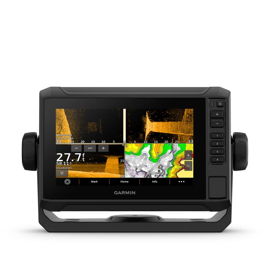 Echomap Chartplotter Map Garmin ECHOMAP Chartplotter GPS UHD2 74sv with transducer Black 010 ...