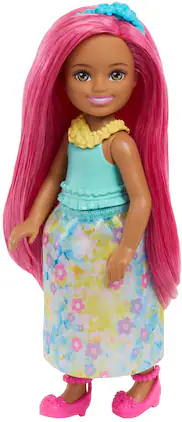 Mattel - Barbie Chelsea Royal Small Doll with Pink Hair - COLLECTIBLES - Multicolor