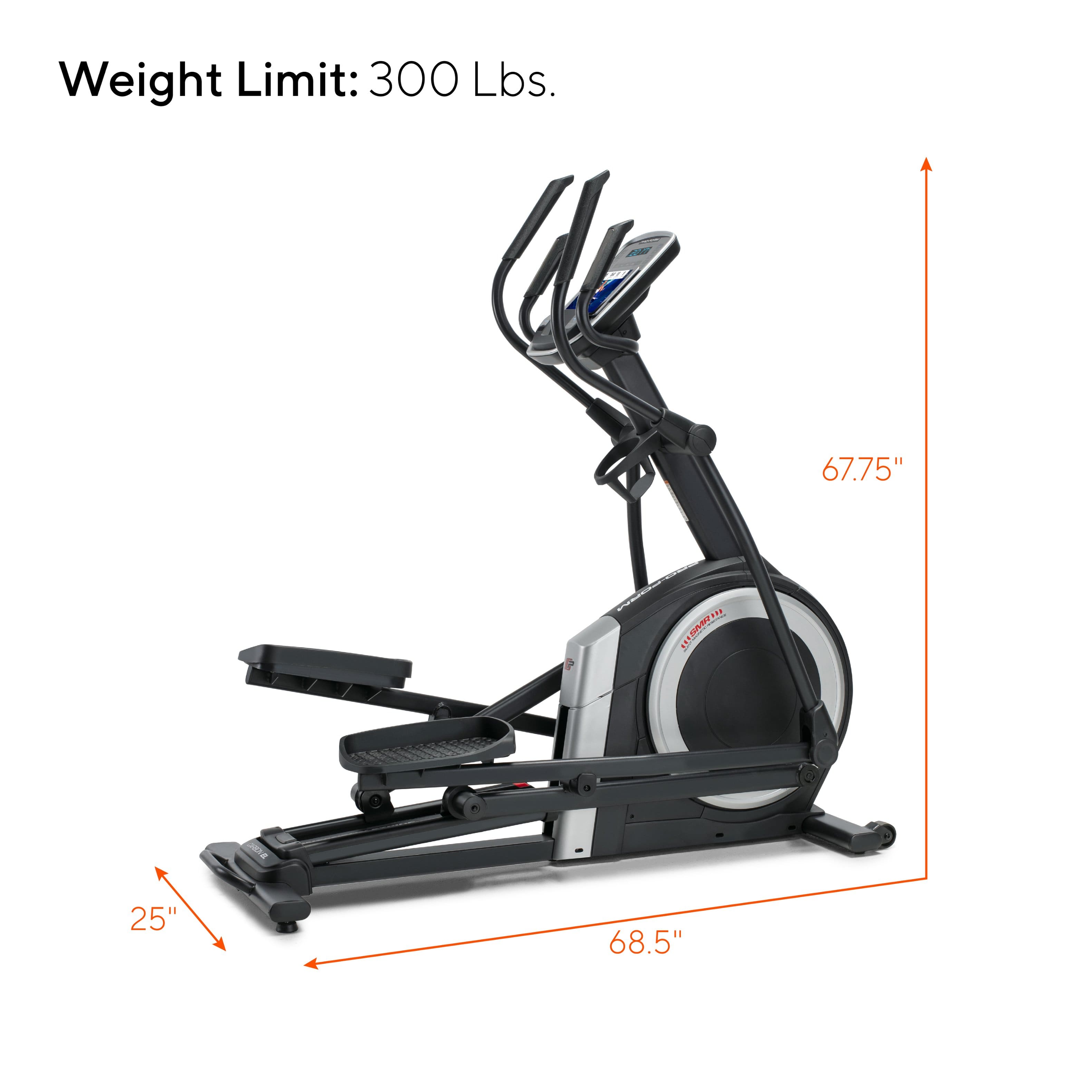 Alt View 39. ProForm - ProForm Carbon EL Elliptical with Adjustable Stride & Incline, 30-Day iFIT Membership for Studio & Global Workouts - Black.
