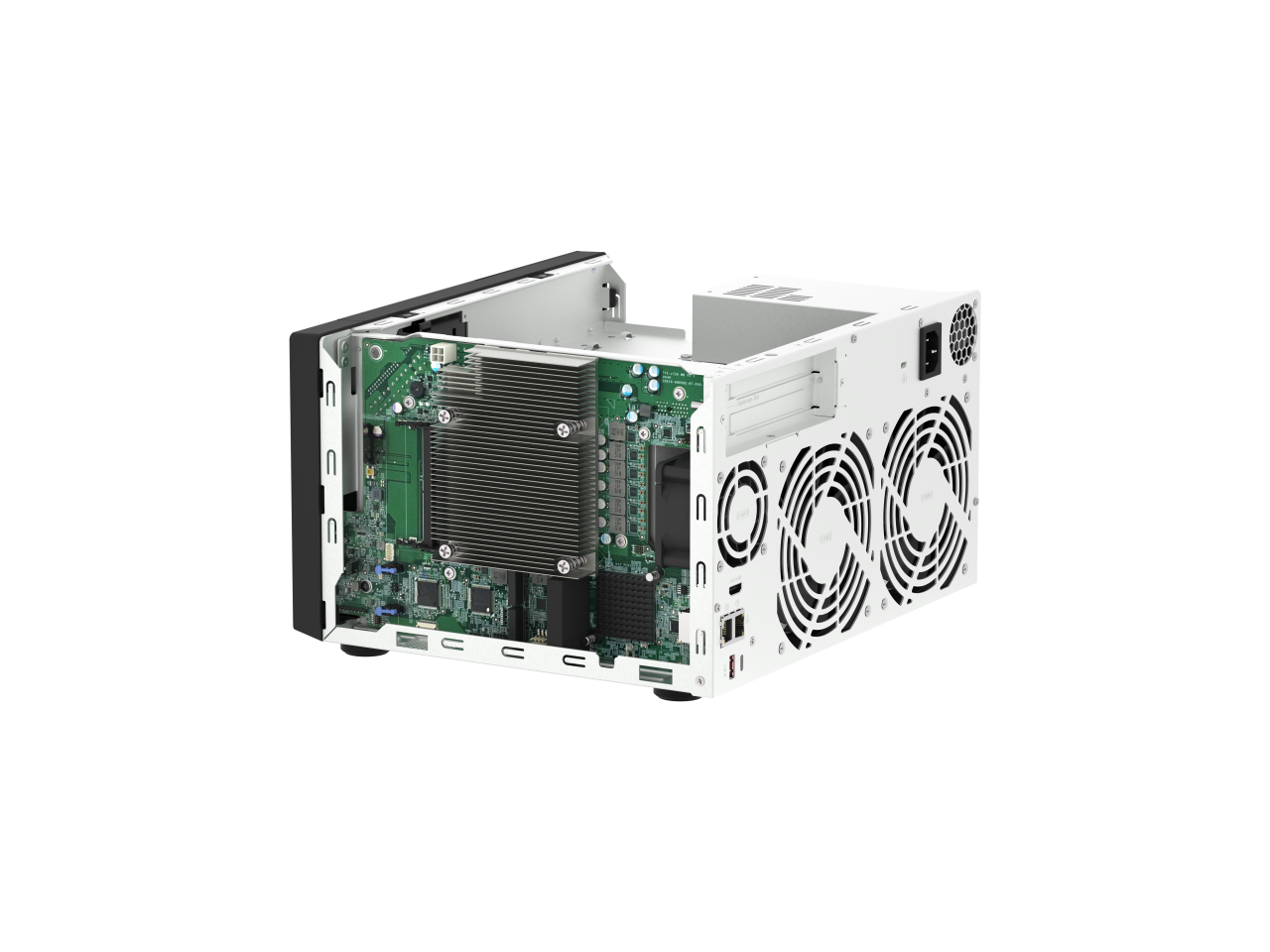 Alt View 5. QNAP - QNAP 8-Bay NAS, Intel i5-12400, 32GB RAM, 8x HDD/SSD, 2x M.2 PCIe Gen4, 2x 2.5GbE, HDMI, USB 3.2, 250W PSU.