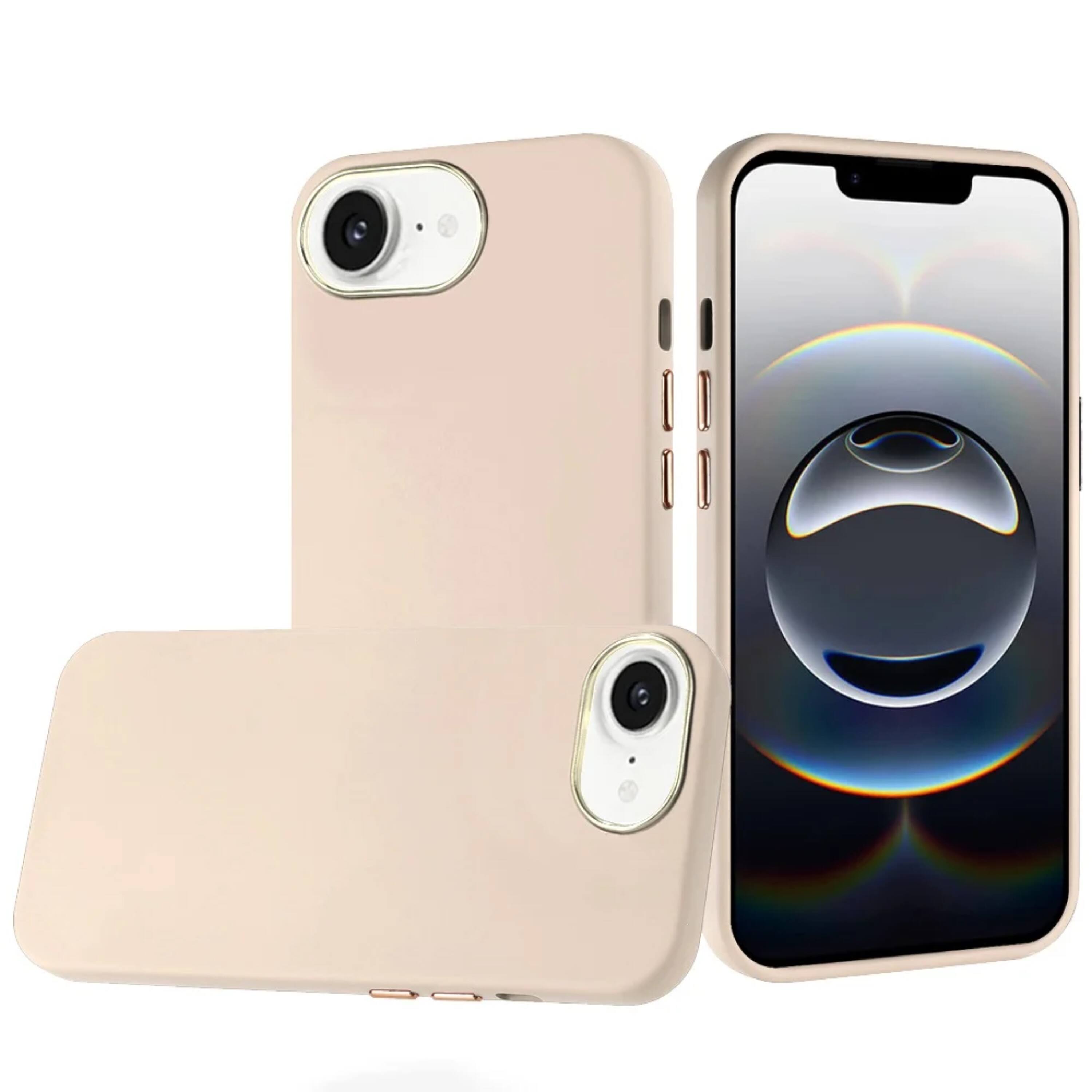 Kitcheniva - Soft Premium Slim Phone Case Chromed Buttons With Tempered Glass For iPhone 16e/17e - White price history on PriceWatchPro