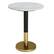 Angle. Simpli Home - Evans Marble Side Table - White.