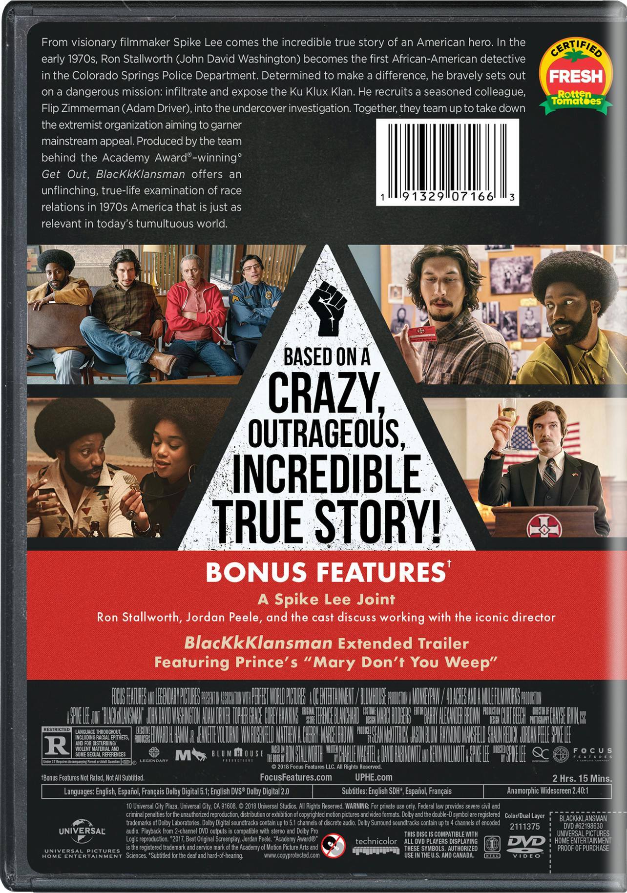Angle. BlackkKlansman [DVD].