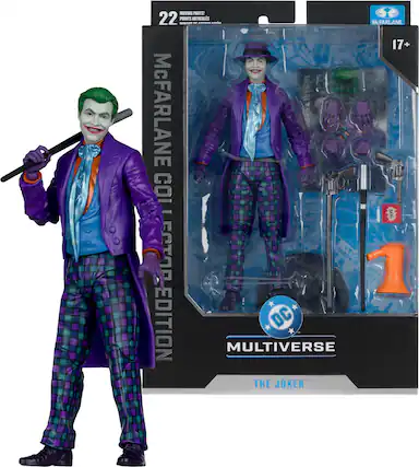 MOVING PARTS!
22 POINTS - ARTICULES - MOUVEMENTS
McFARLANE COLLECTIBLES
17+
McFARLANE COLLECTIBLES EDITION
DC MULTIVERSE
THE JOKER