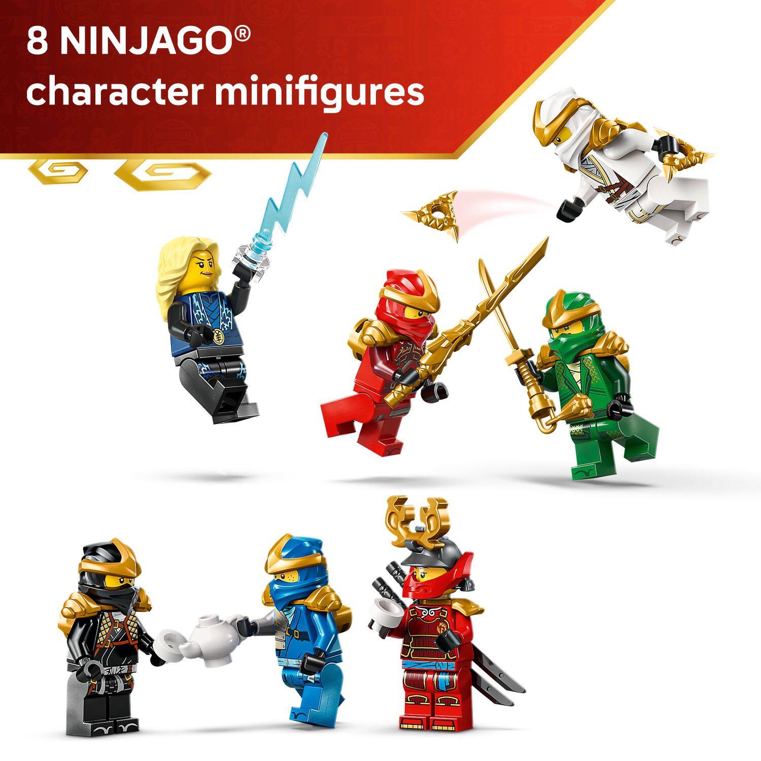 8 NINJAGO® character minifigures