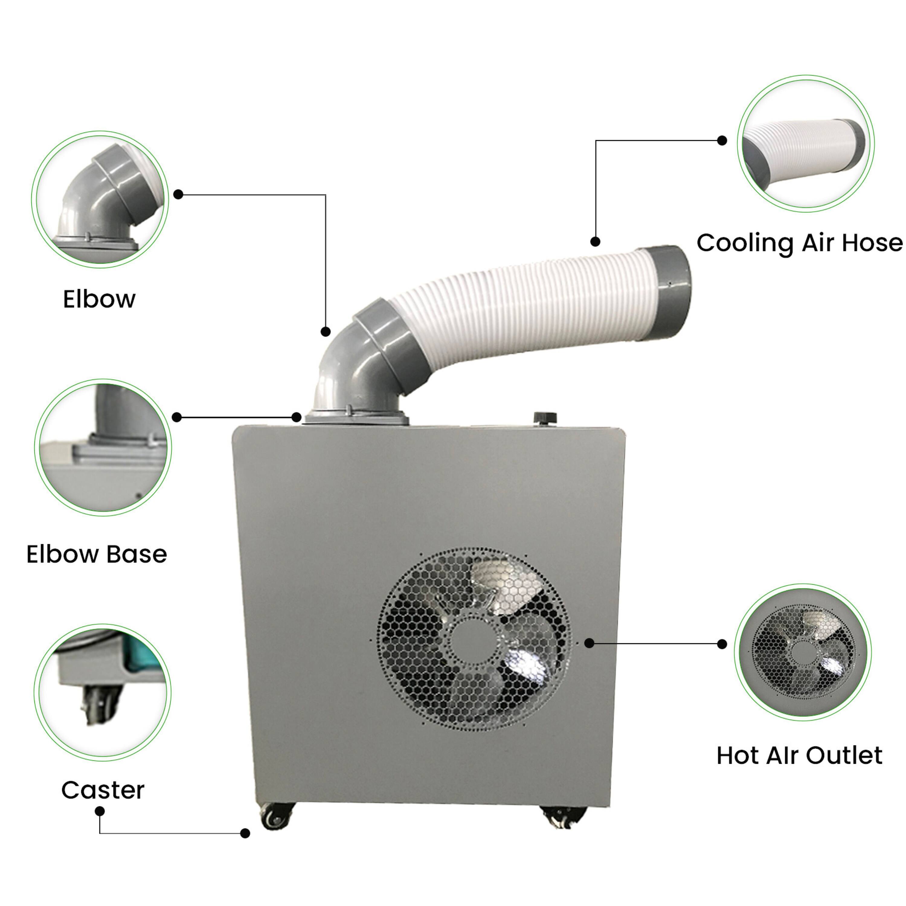 Cooling Air Hose  
Elbow  
Elbow Base  
Hot Air Outlet  
Caster