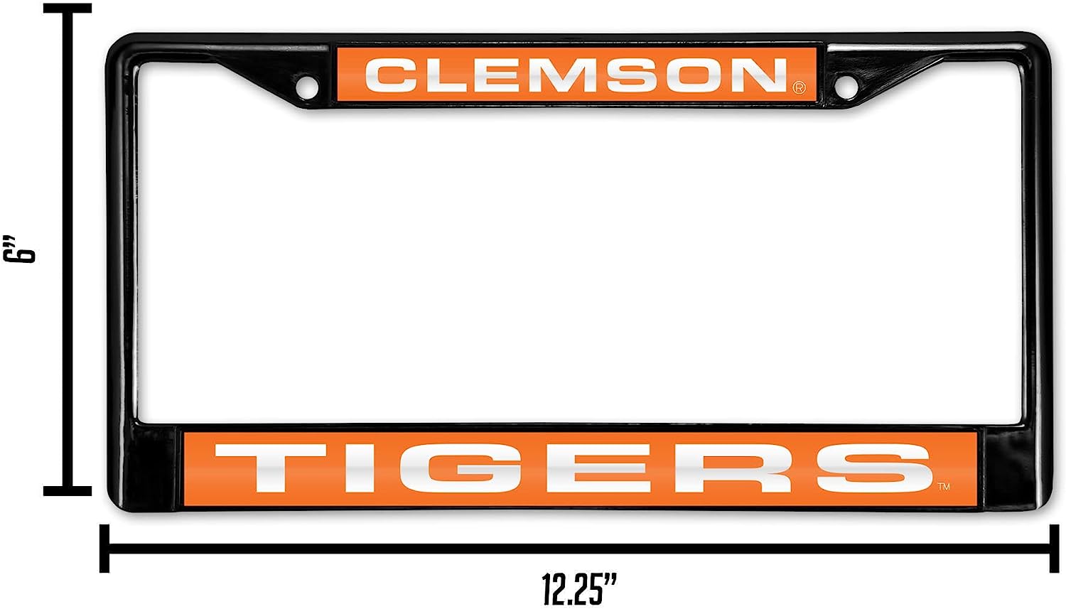 CLEMSON  
TIGERS  

6"  
12.25"