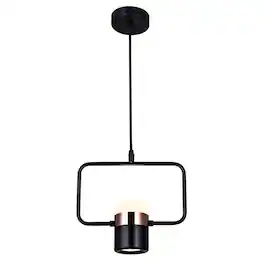 CWI Lighting - Moxie LED Down Mini Pendant With Finish - Black