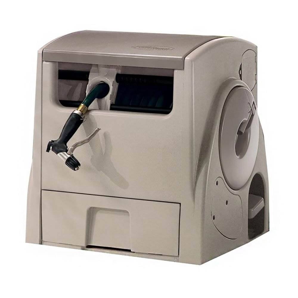 Front. Suncast - Capacity Automatic Rewind Garden Hose Reel.