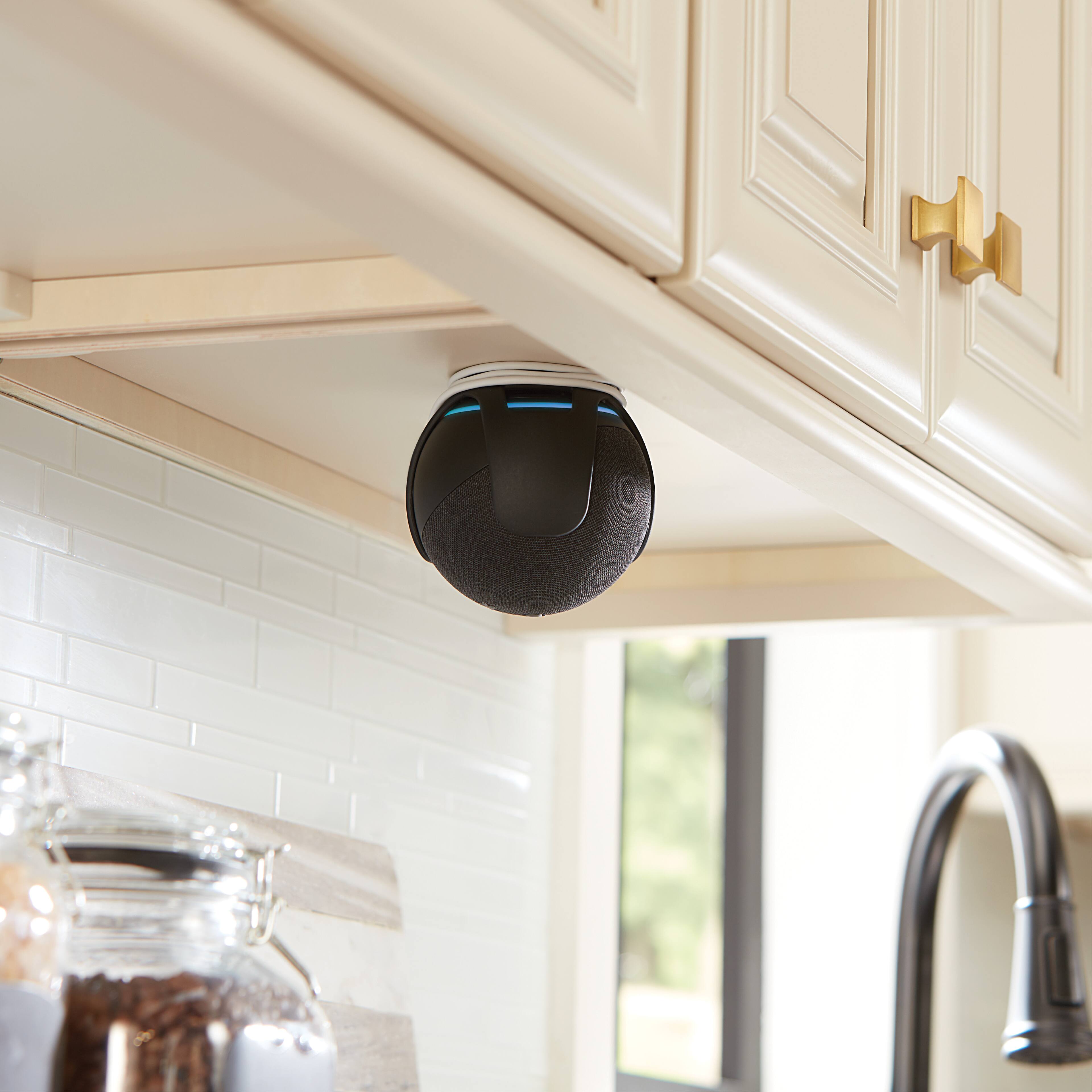 Alt View 11. Sanus - Wall Mount Designed for Amazon Echo Dot (4th Gen) - Black.