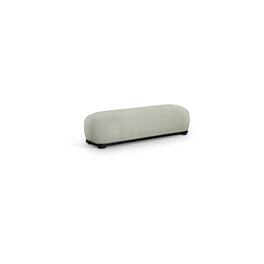 Meridian Furniture - Calum Mint Chenille Fabric Bench - Blue