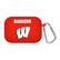Front. Affinity Bands - Wisconsin Badgers AirPods Pro Silicone Case Cover - Red.