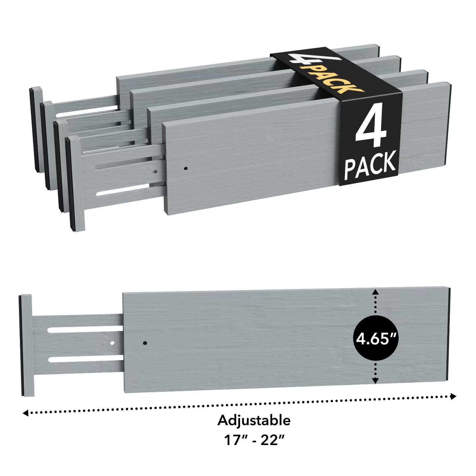 4 PACK  
4.65" Adjustable 17" - 22"