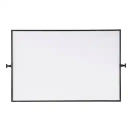 Elegant Kitchen and Bath - Amoura 48X30 Pivot Mirror In - Black