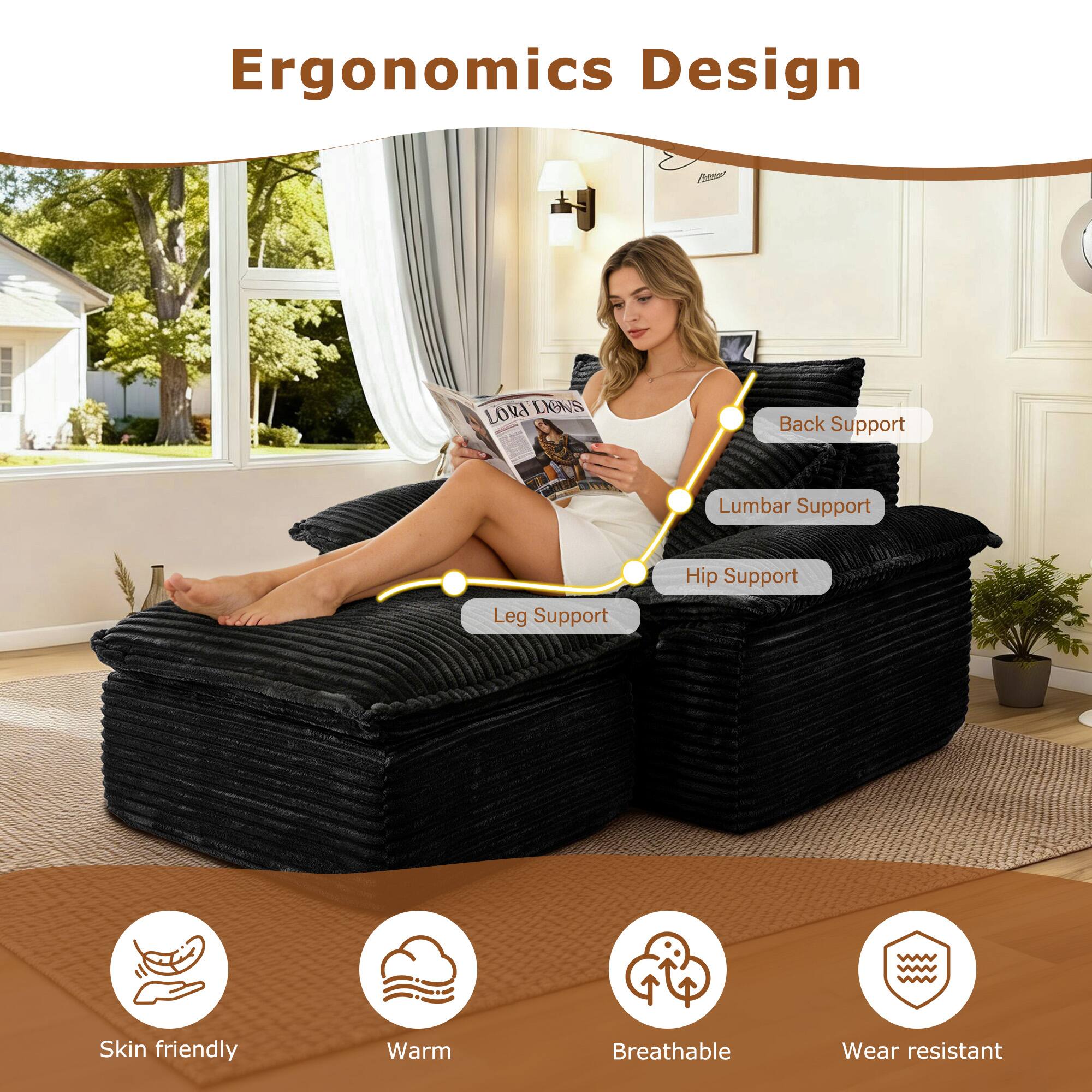 Ergonomics Design

LOVA LIONS

Back Support
Lumbar Support
Hip Support
Leg Support

Skin friendly
Warm
Breathable
Wear resistant