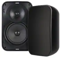 Sonance - MX62 - Mariner MX Series 6-1/2" 2-Way Outdoor Surface Mount Speakers (Pair) - Black - Front_Zoom