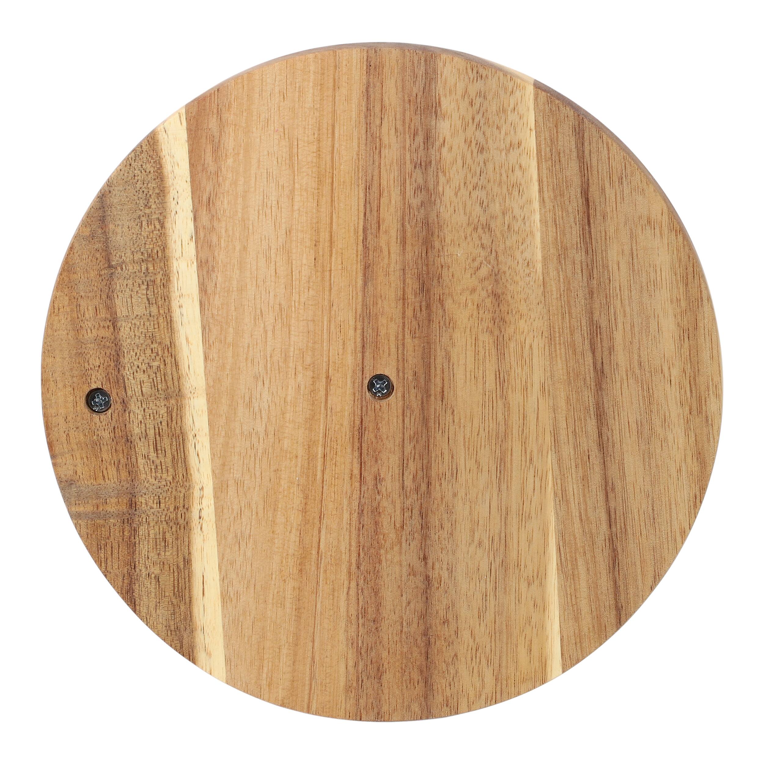 Alt View 3. MegaChef - MegaChef 14 inch Acacia Wood Paper Towel Holder - Brown.