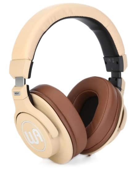 Warm Audio - Closed-Back Professional Studio Headphones for Tracking, Mixing, Monitoring, and Critical Listening, Removable Cables - Tan
