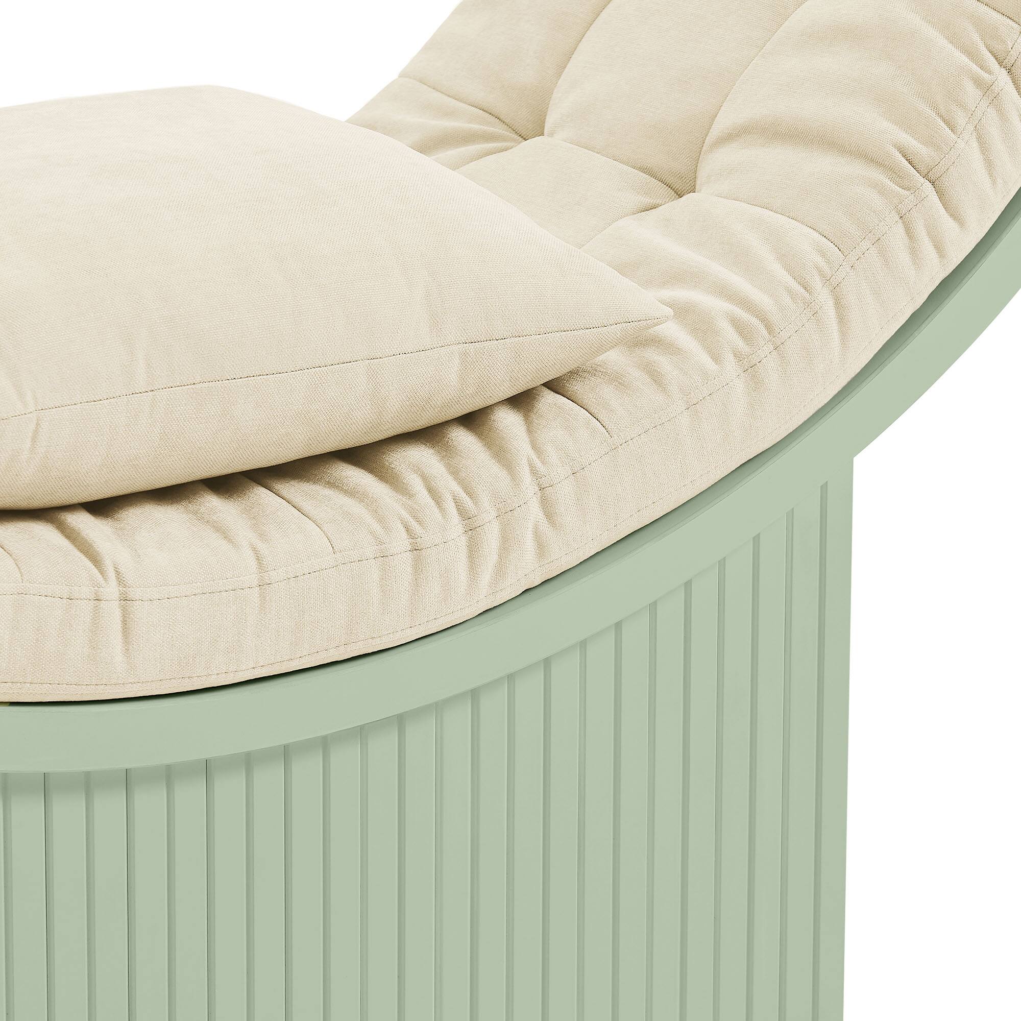 Alt View 2. Modway - Aperture Round Alcove Accent Chair by Modway - Sage Ivory.