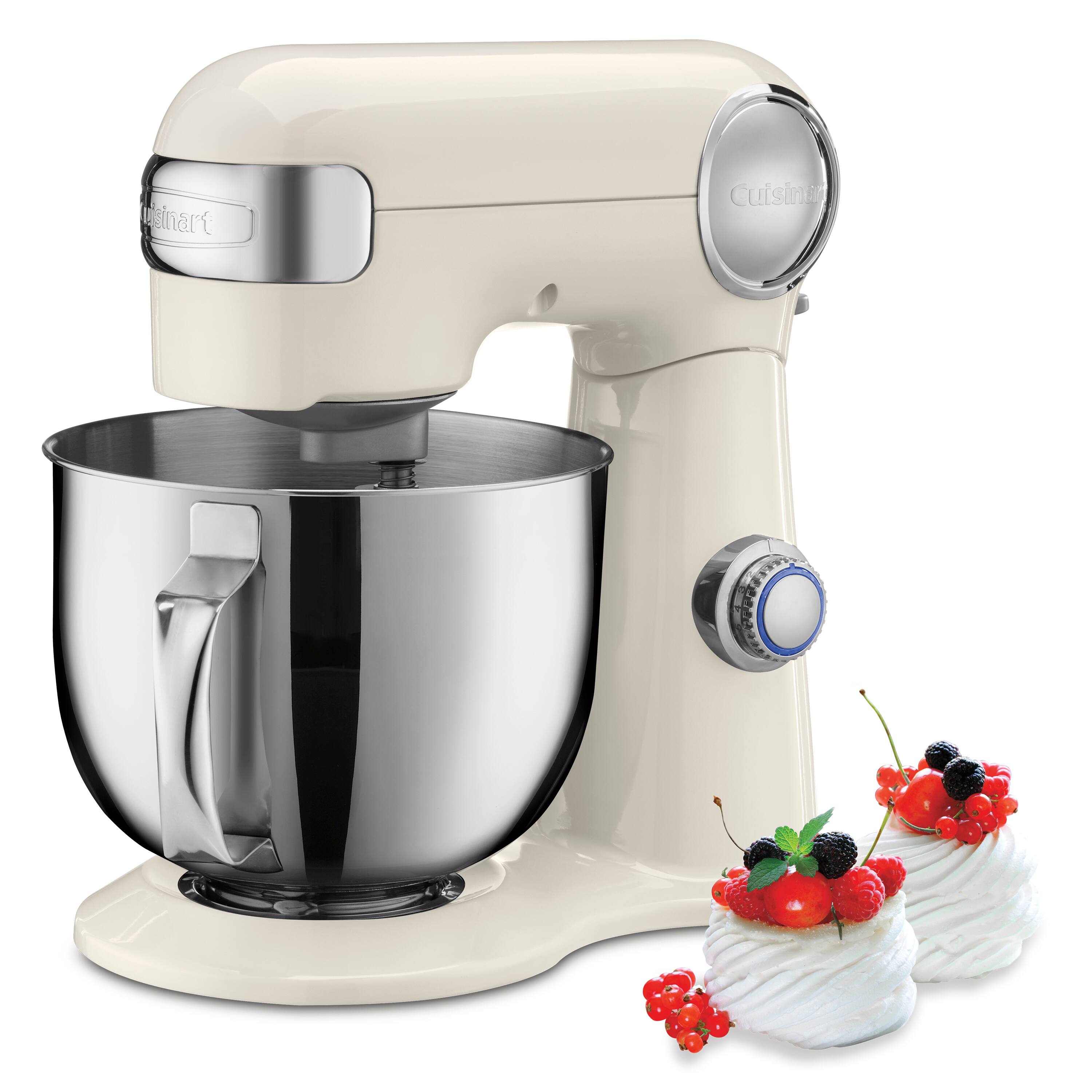 Alt View 14. Cuisinart - Precision Master 5.5 Quart Stand Mixer - Coconut Cream.