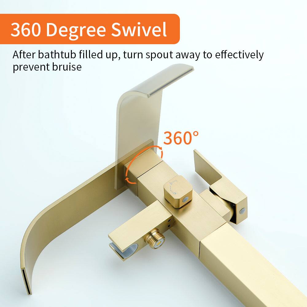 360 Degree Swivel

After bathtub filled up, turn spout away to effectively prevent bruise