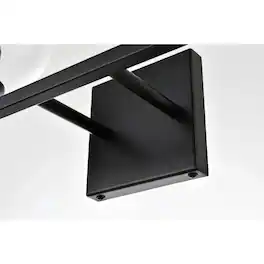 Living District - Foster 4 light Bath Sconce - Black And Clear