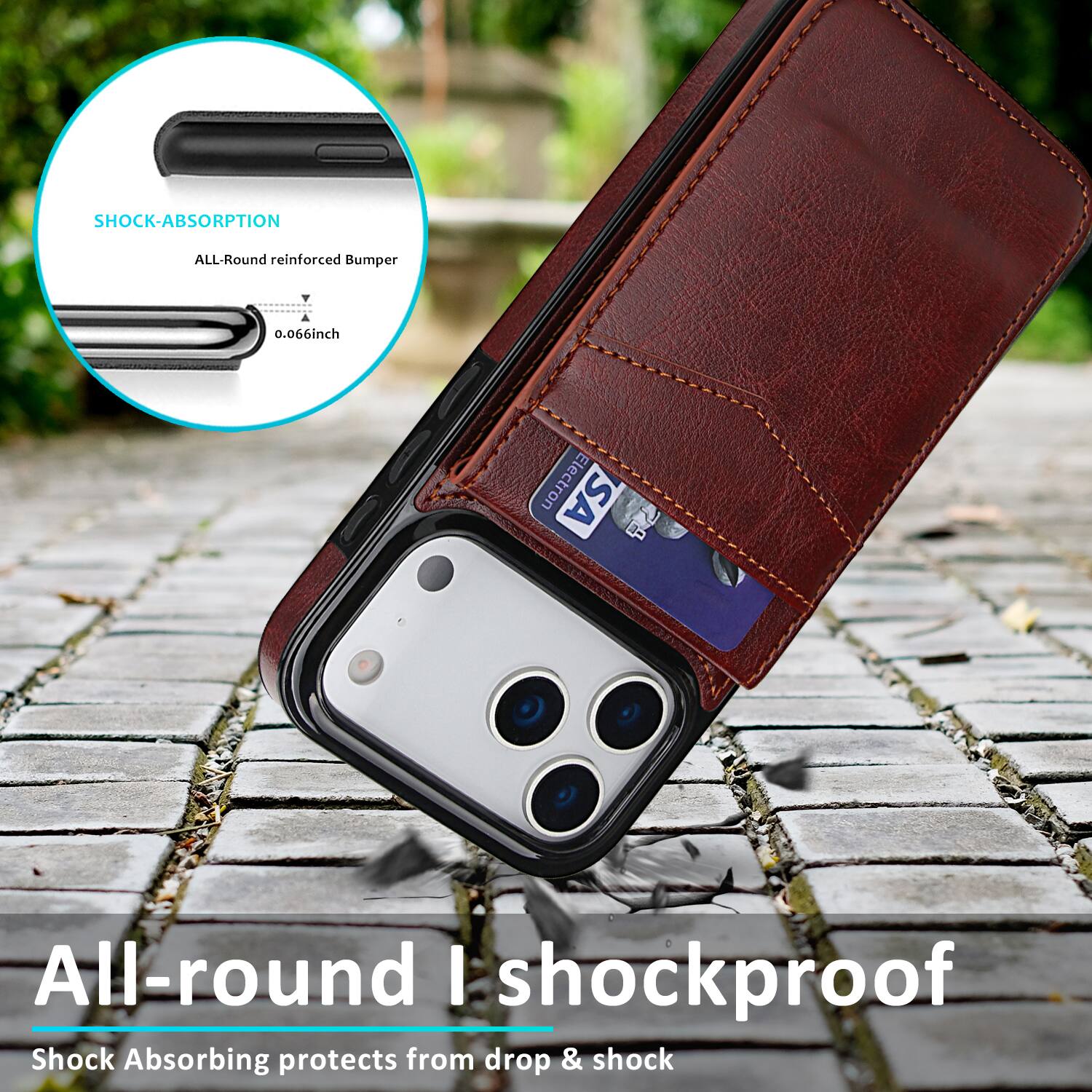 SHOCK-ABSORPTION  
ALL-Round reinforced Bumper  
0.066inch  
Electron SA  

All-round I shockproof  
Shock Absorbing protects from drop & shock