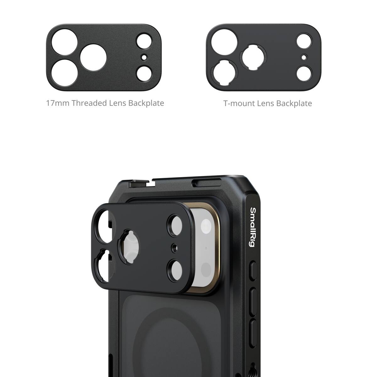 1 17mm Threaded Lens Backplate T-mount Lens Backplate SmallRig