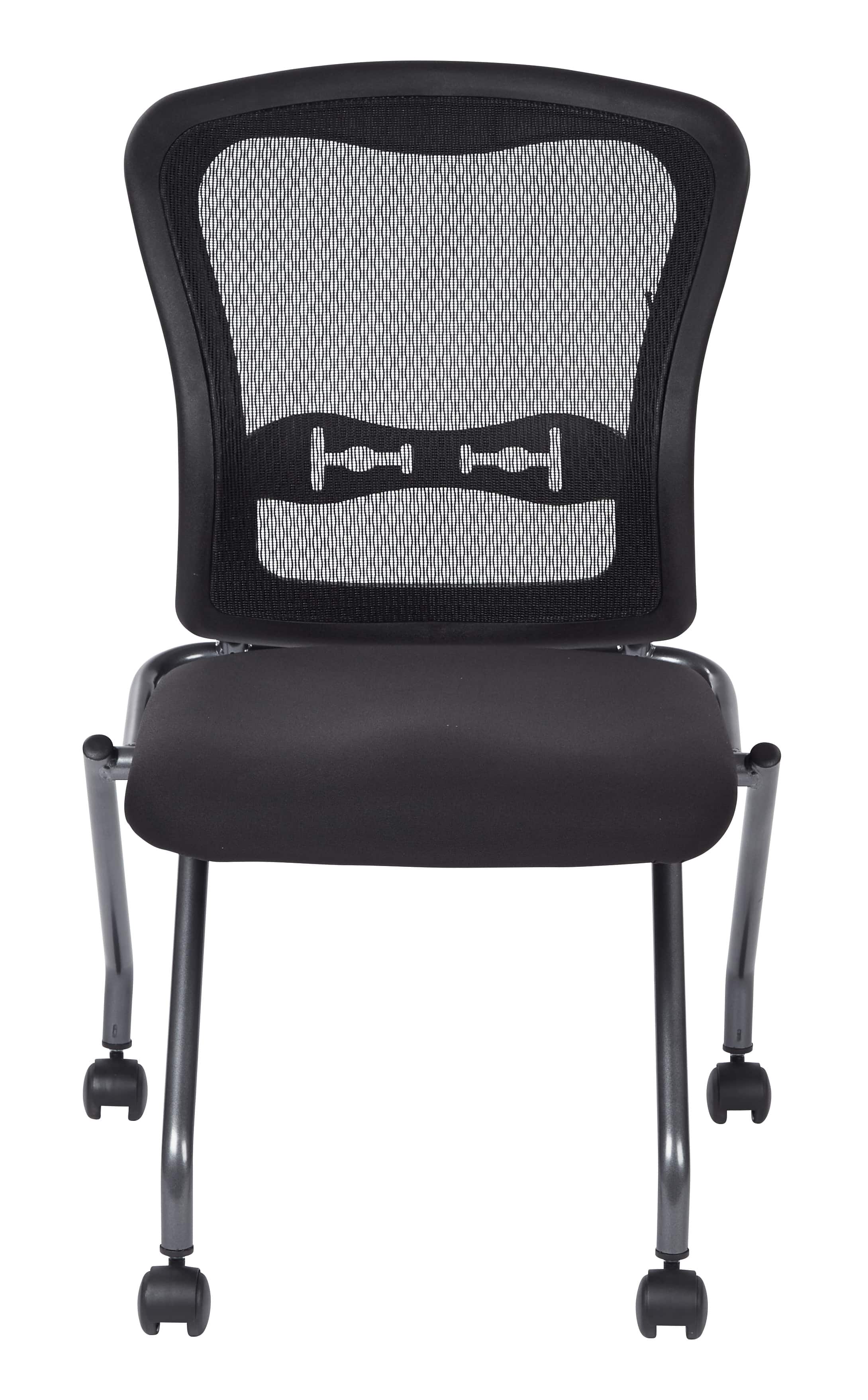 Office Star Products - Soft-Flex Frame Folding/Nesting Office Visitor Chair - Coal