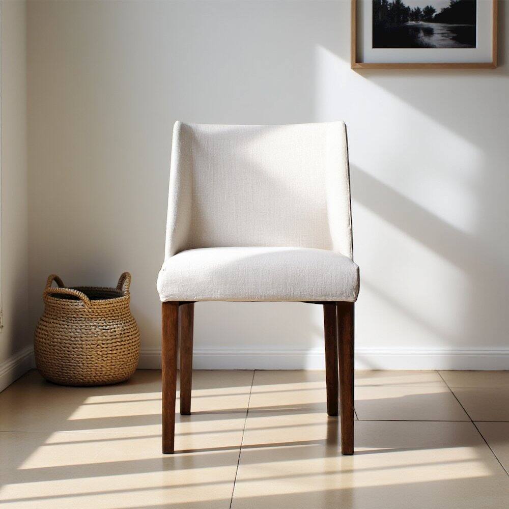 Alt View 1. Starlight Canyon Home - Light Tan Dining Chair – Elegant Upholstered Chair for Kitchens or Dining Rooms - Brown.