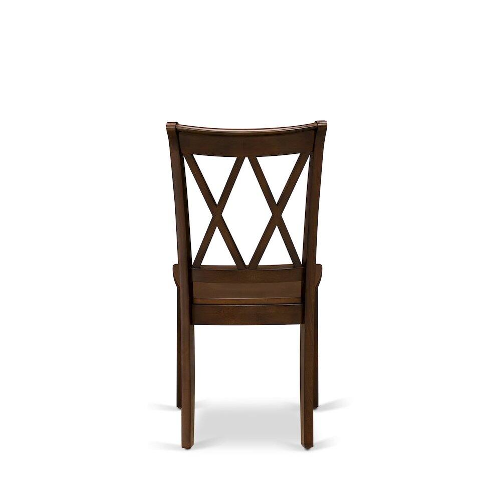 Front. East West Furniture - CLC-ESP-W Clarksville Double X-back chairs in Espresso finish - Espresso.