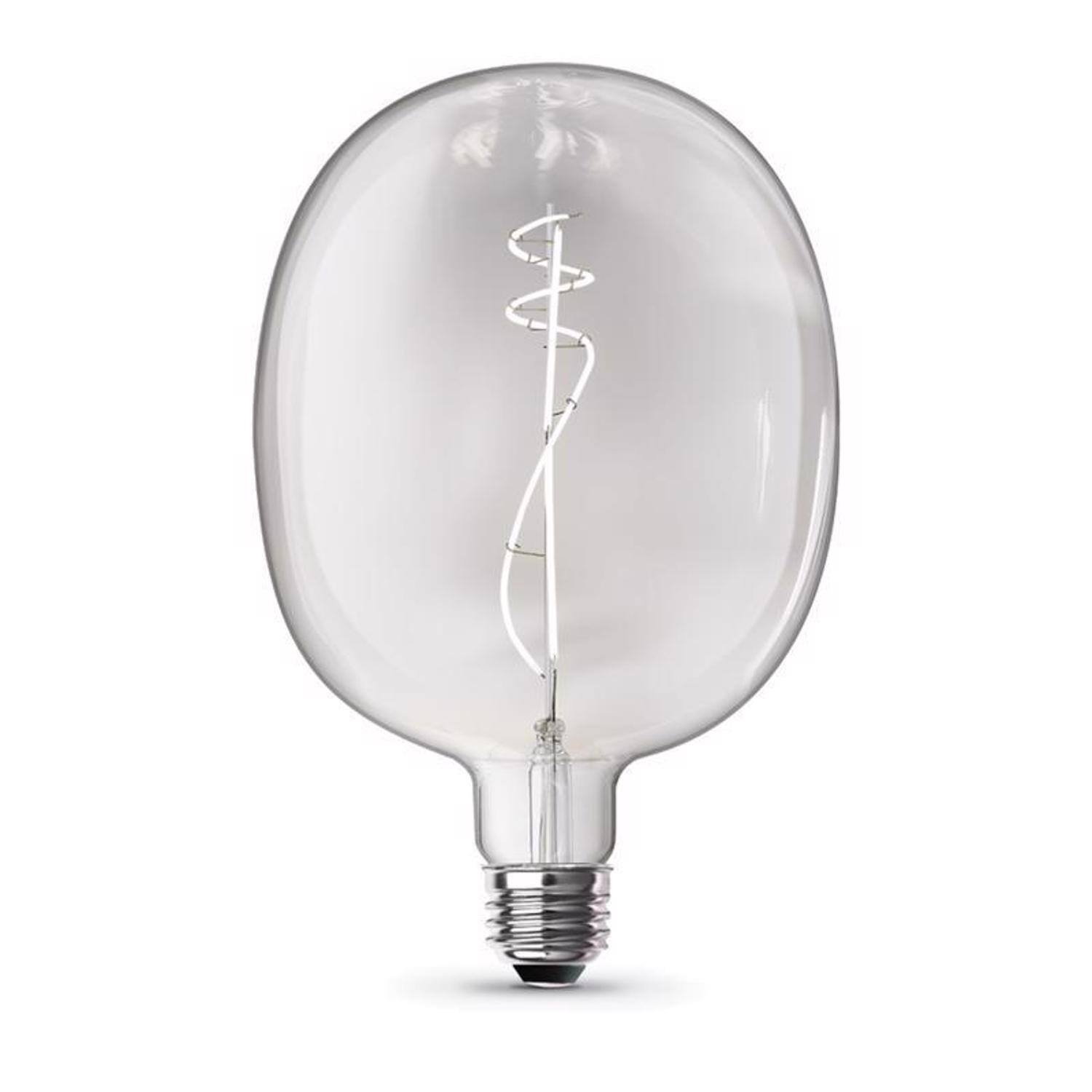 Angle. FEIT ELECTRIC - Feit Cylinder E26 (Medium) Filament LED Bulb Daylight 75 Watt Equivalence 1 pk.