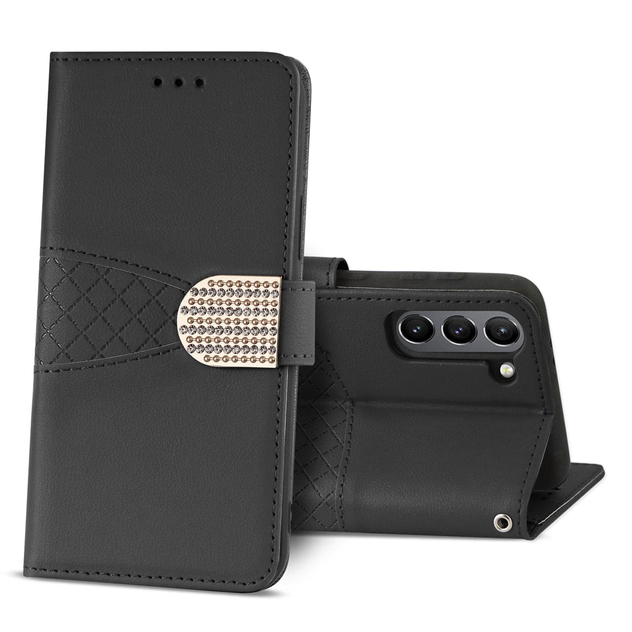 Reiko - 3-In-1 Wallet Case Samsung Galaxy S21 In - Black