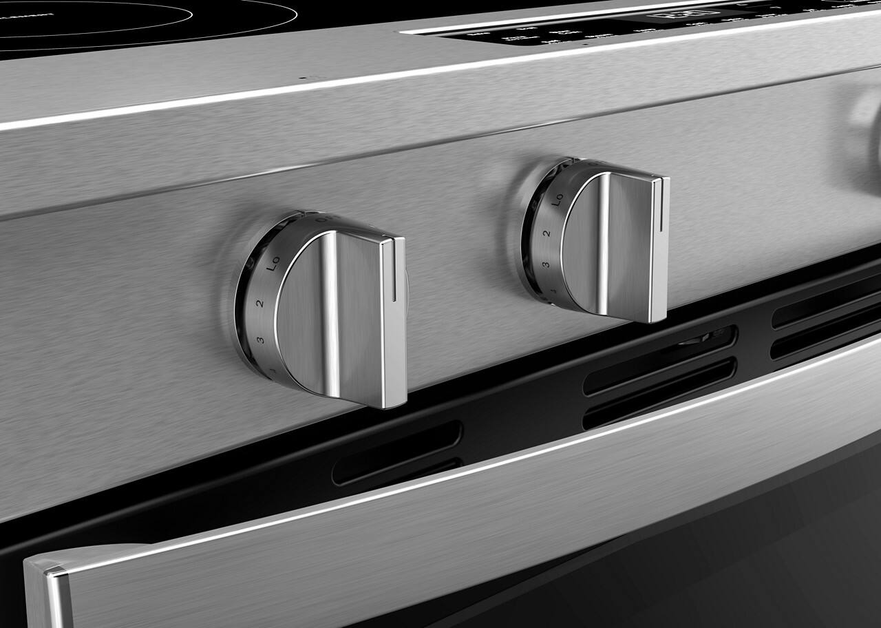 Alt View 7. Whirlpool - 5.3 Cu. Ft. Slide-In Electric Range with No Preheat and Slow Cook Modes - Stainless Steel.