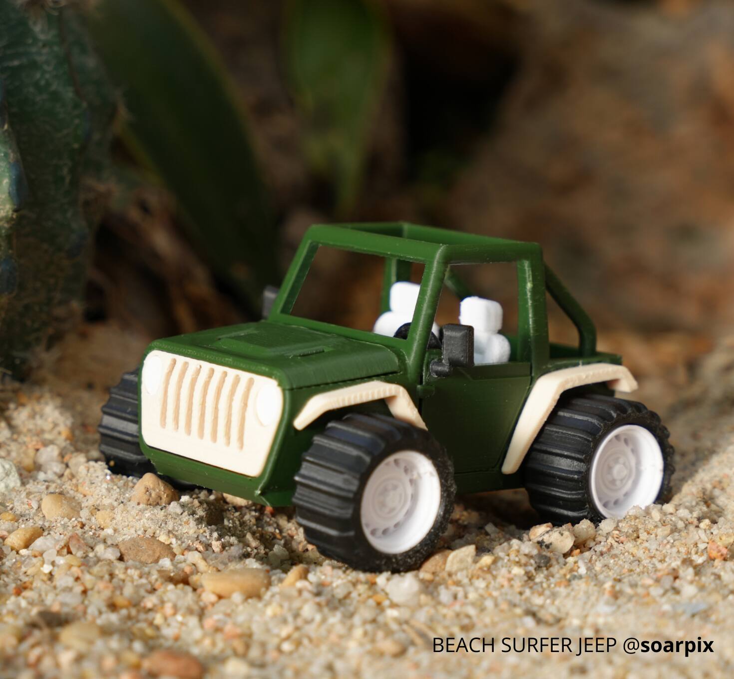 BEACH SURFER JEEP @soarpix